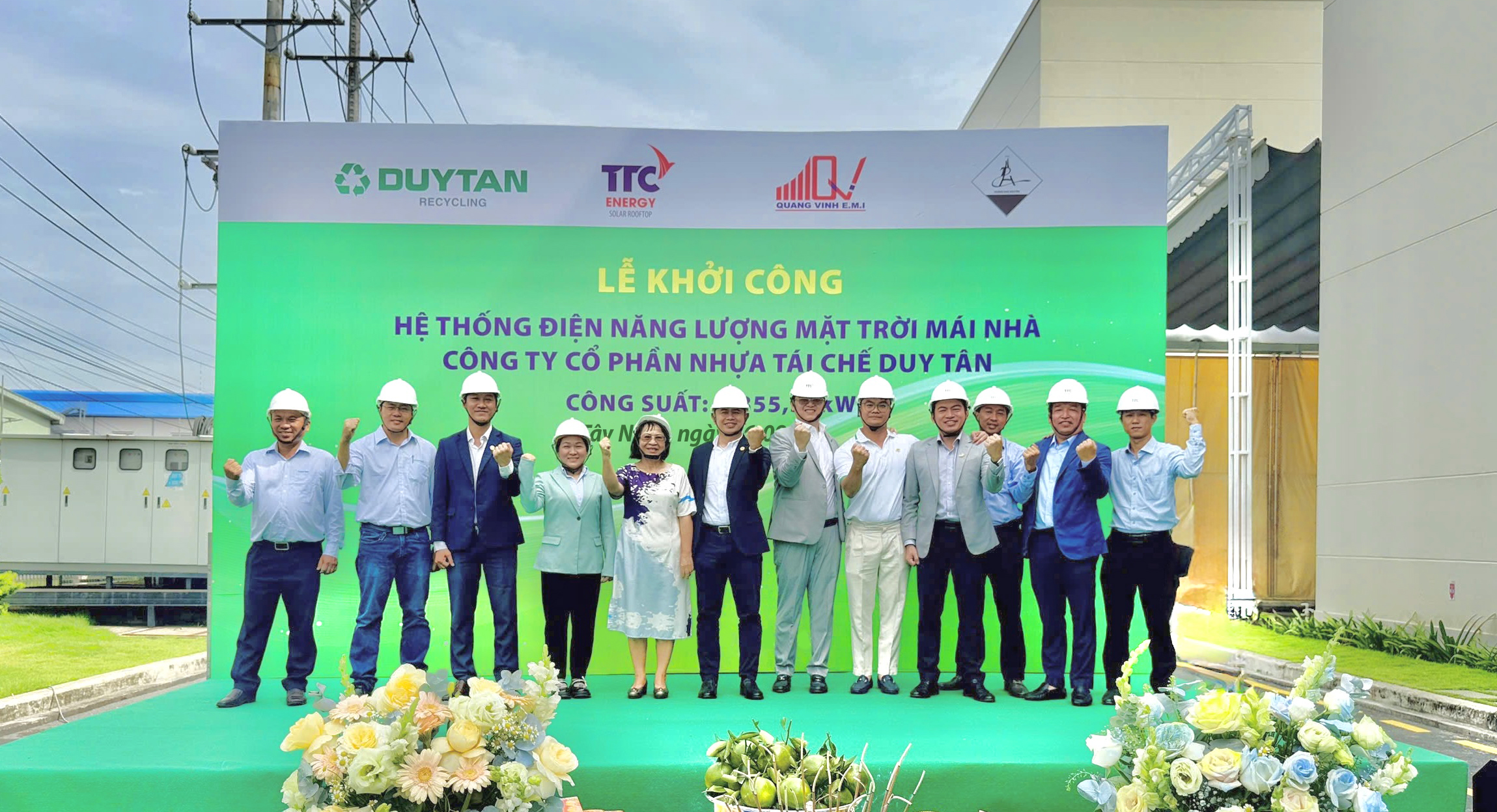 Điện mặt trời mái nhà tại DUYTAN Recycling - Bước tiến xanh hóa sản xuất